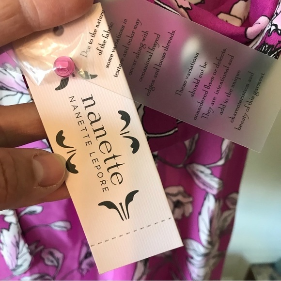 NANETTE Lepore floral ombré belted long sleeve dress. New with tags. - Picture 8 of 11